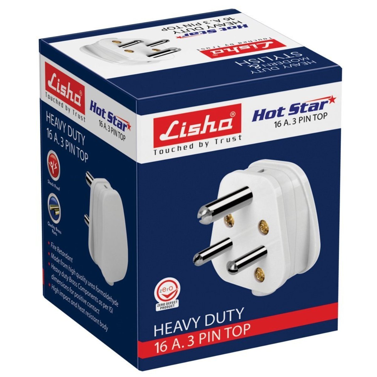 LIsha 3 Pin Top 16 Amp
