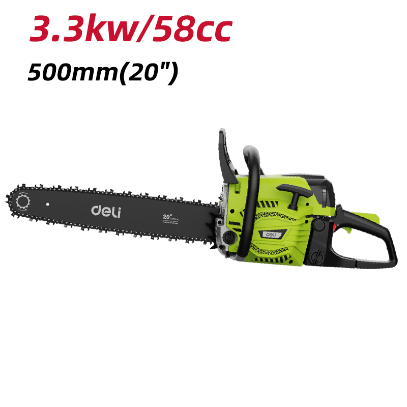 Deli Gasoline Chain Saw 20 Inch-58cc-2KW