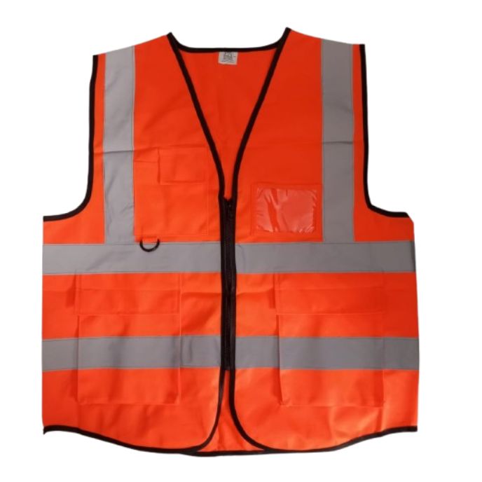 Tiger Safety Jacket With Pocket Orange