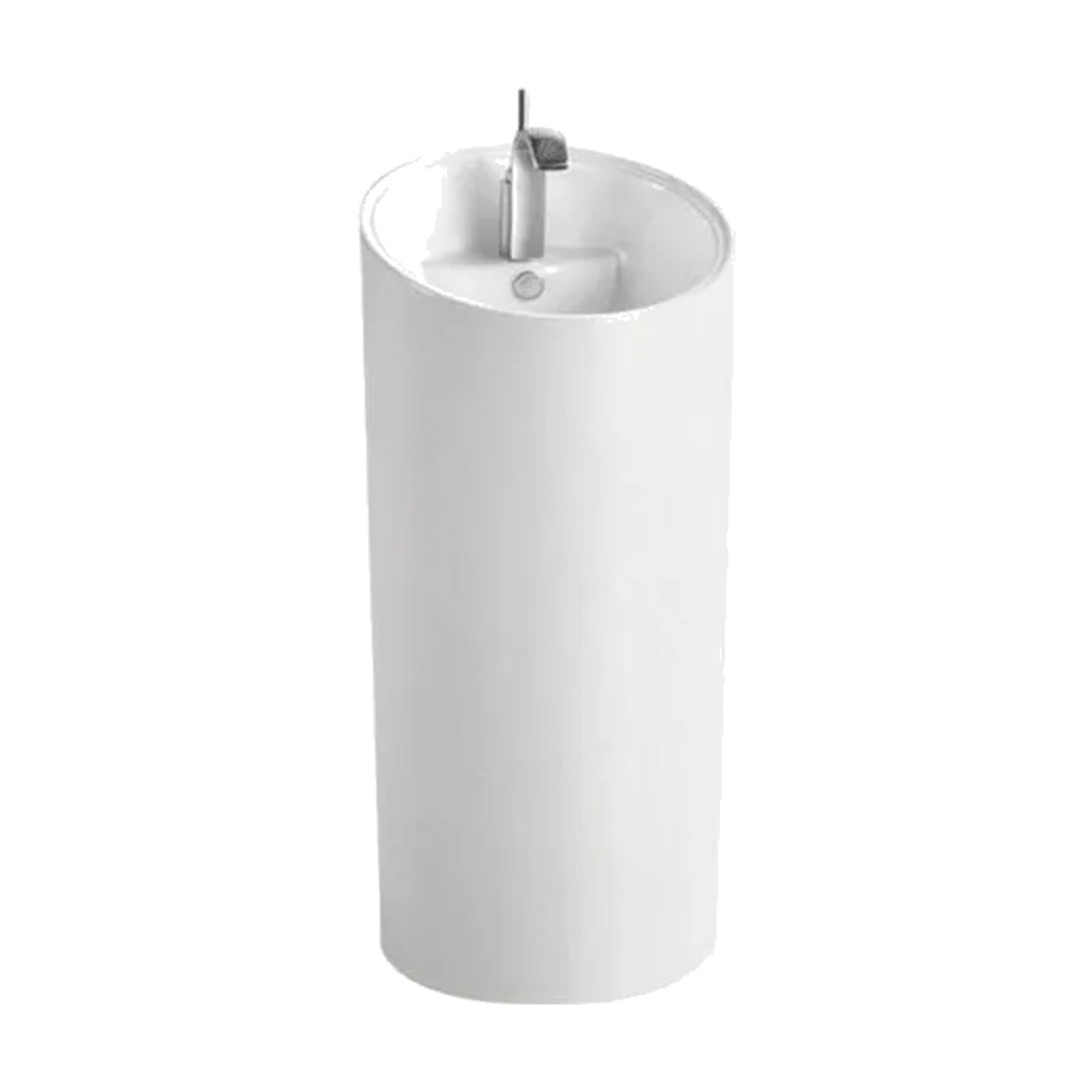 OVALO FREESTANDING WITH TAP HOLE - WHITE