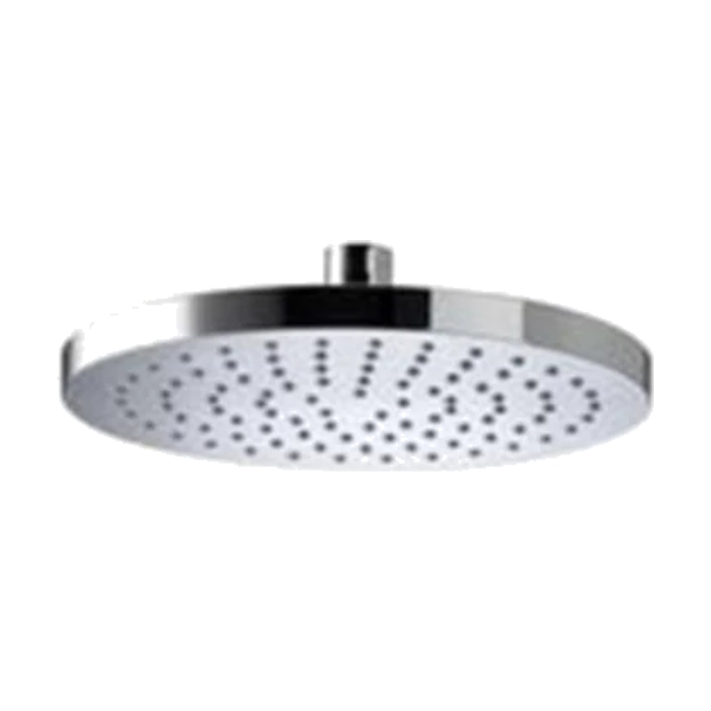 Self-clean round ABS shower head chromeS