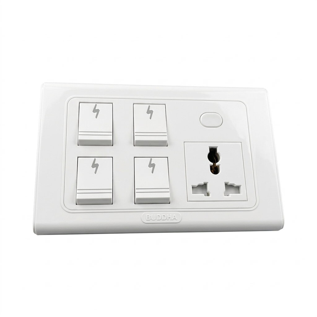 Buddha 4+13A Socket