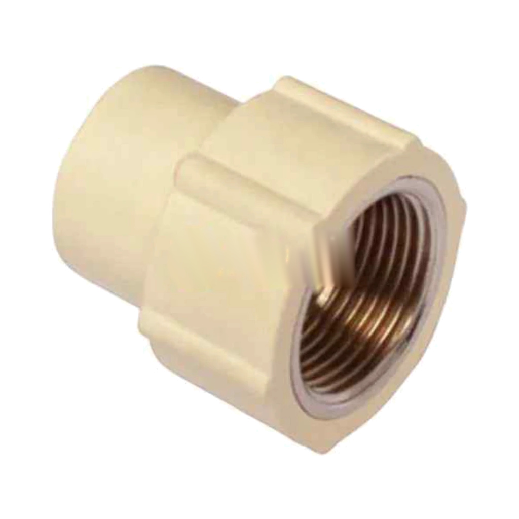 CPVC R. Female Coupling Brass-3/4X1/2"