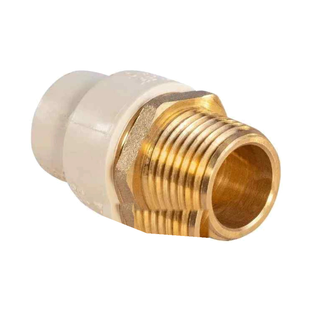 CPVC R. Male Th. Adap Brass-3/4X1/2"