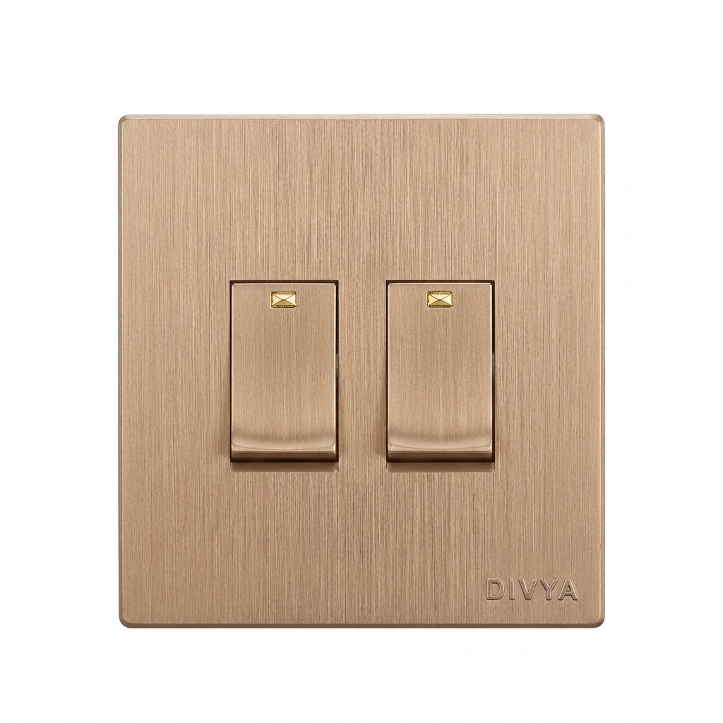RG- 2 GANG SWITCH (1G 1 WAY +1G 2 WAY)