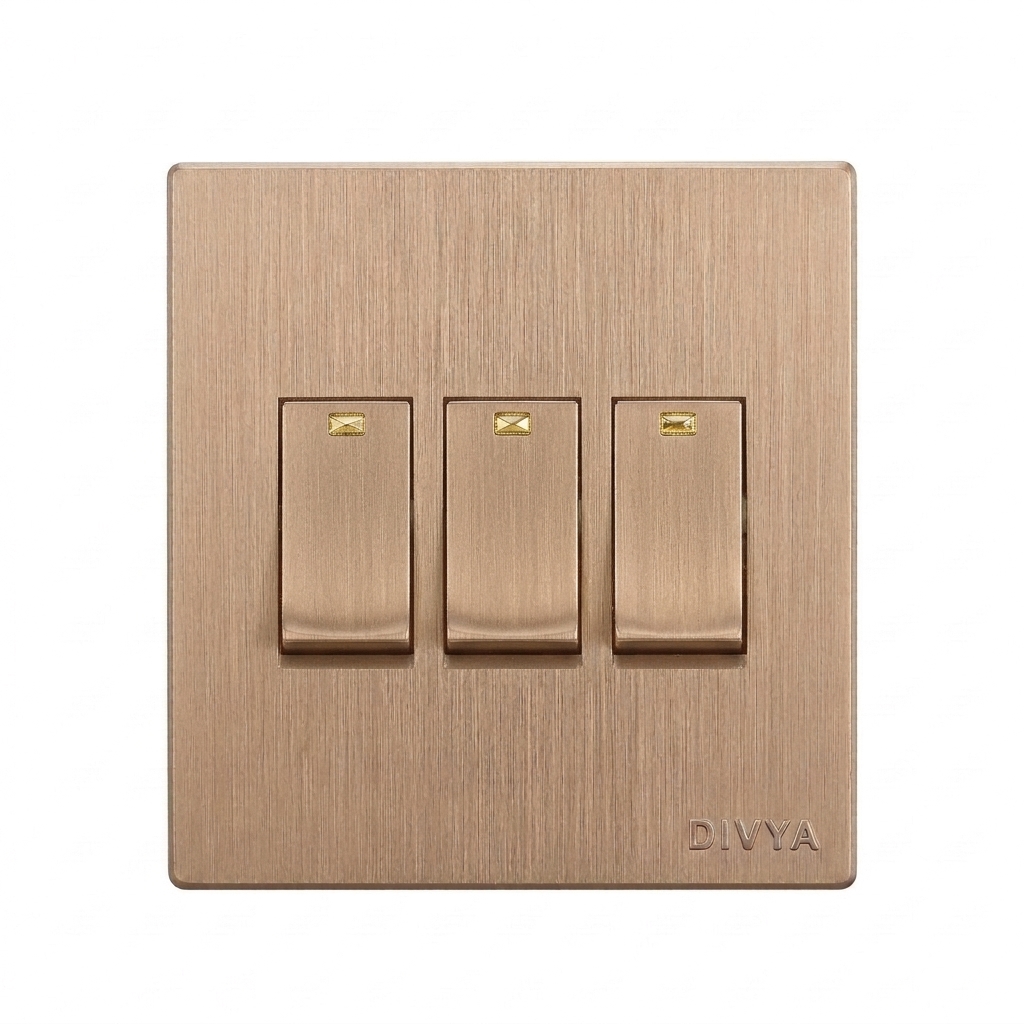 RG- 3 GANG 1 WAY SWITCH