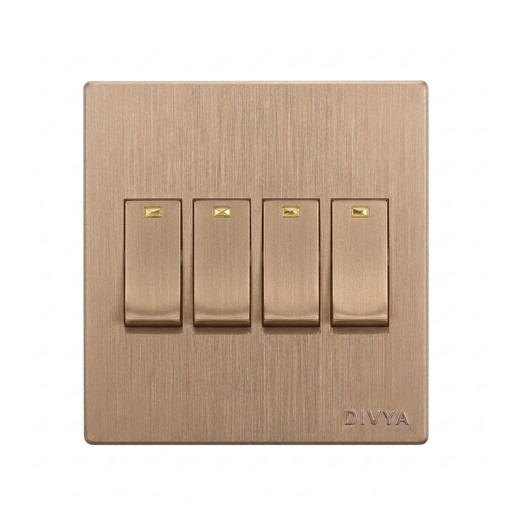 RG- 4 GANG 1 WAY SWITCH
