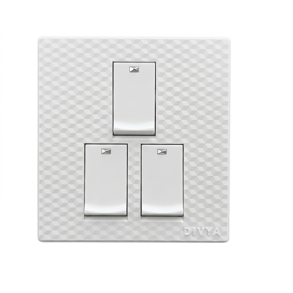 RW- 3 GANG 1 WAY SWITCH