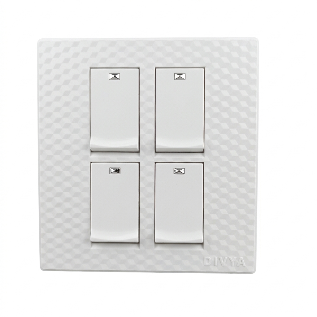 RW- 4 Gang 1 Way Switch