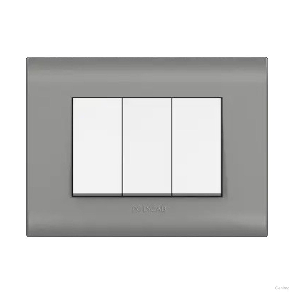 Polycab Cover Plate Glass White - 3M
