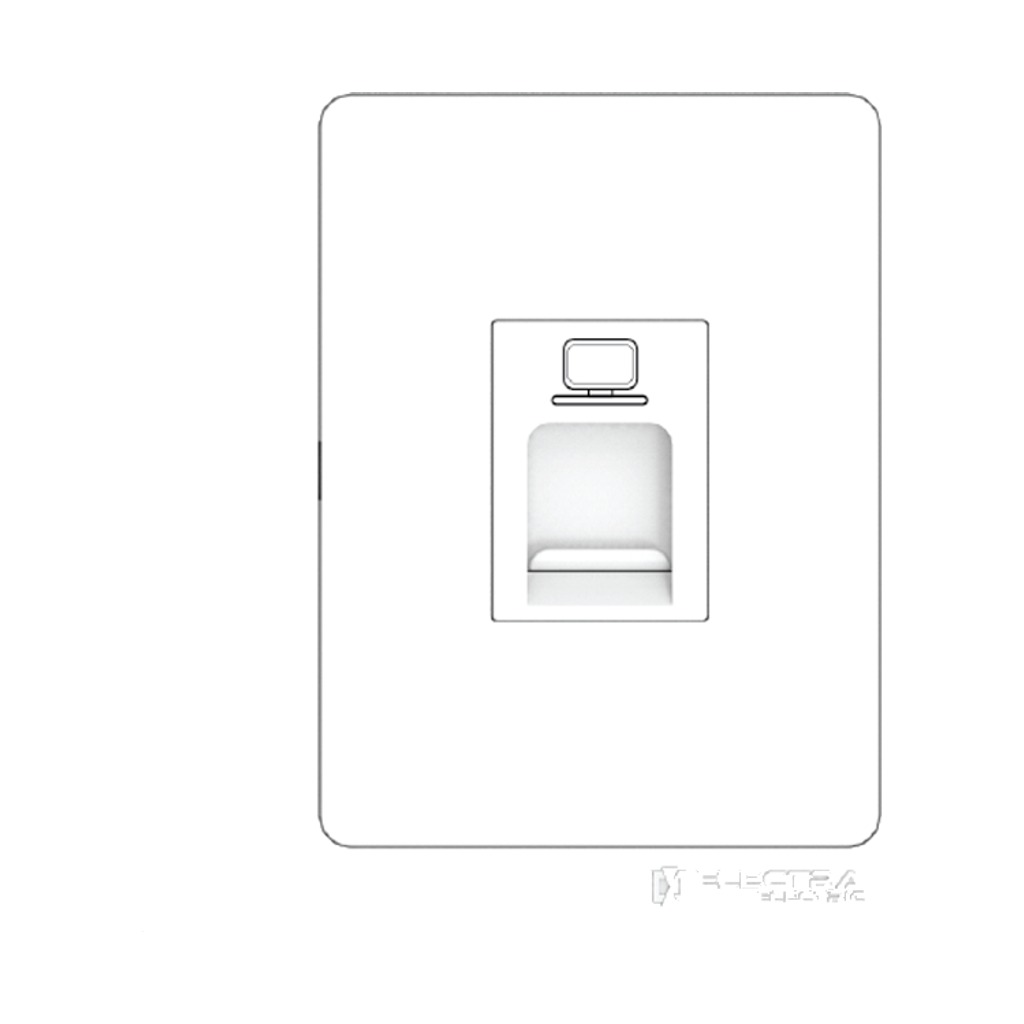 Electra RJ-45 Computer Socket with shutt