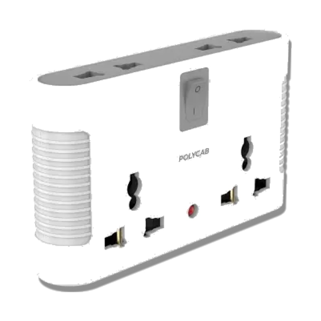 Polycab 6/13A Socket Outlet-Multi -2M