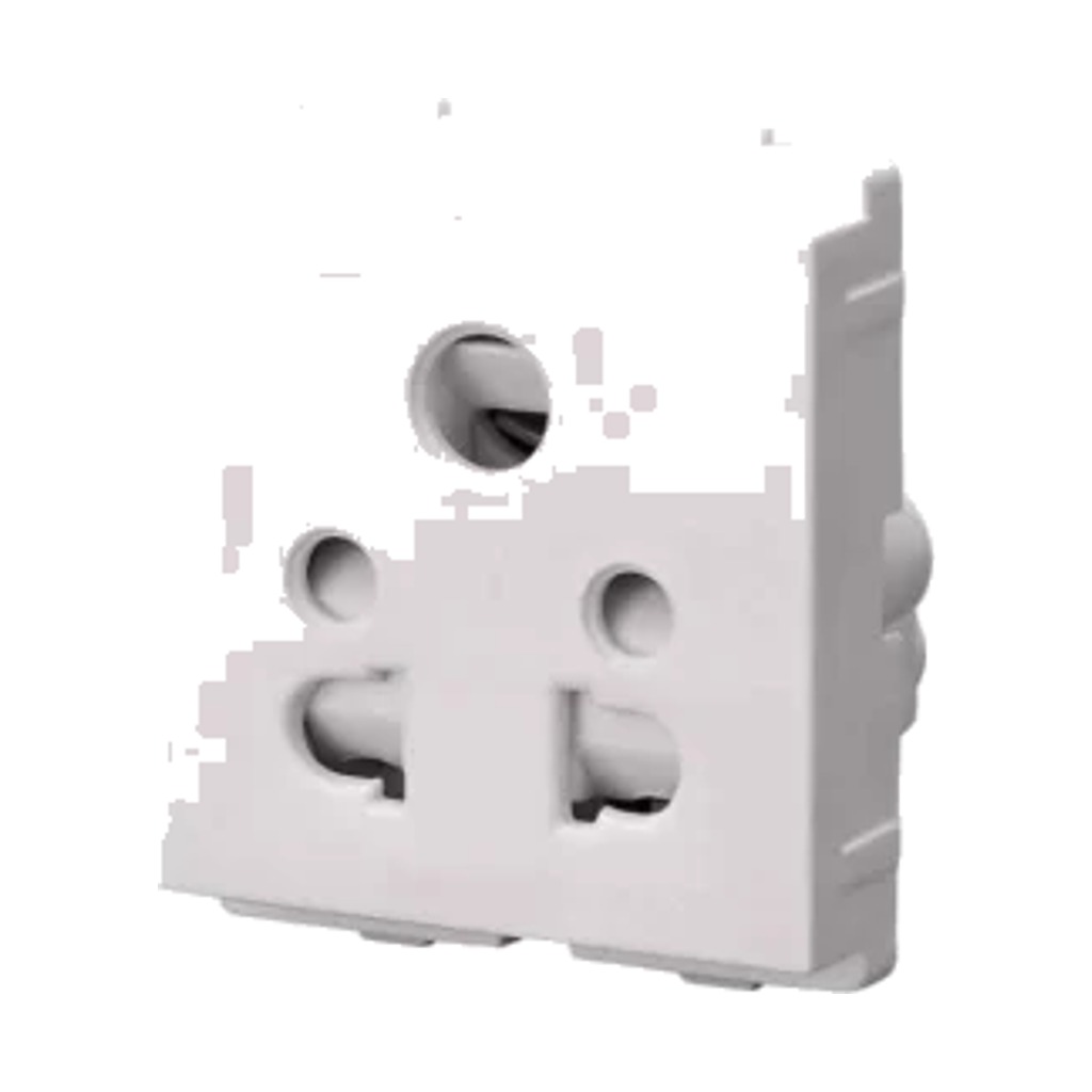 Polycab 6Amp 5 Pin Socket Outlet 2M Grey