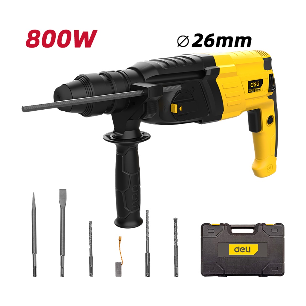 Deli Rotary Hammer 800W 25mm