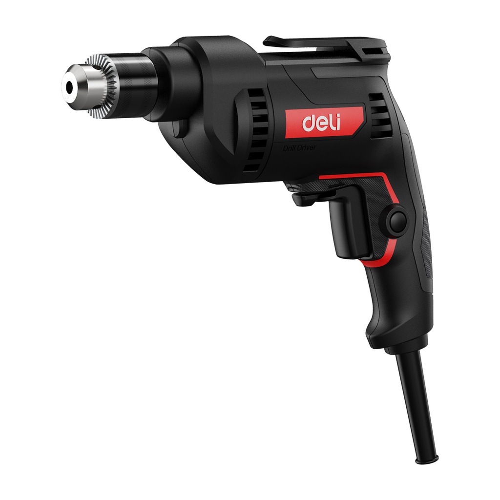 Deli Electric Drill 500W 10mm - RED