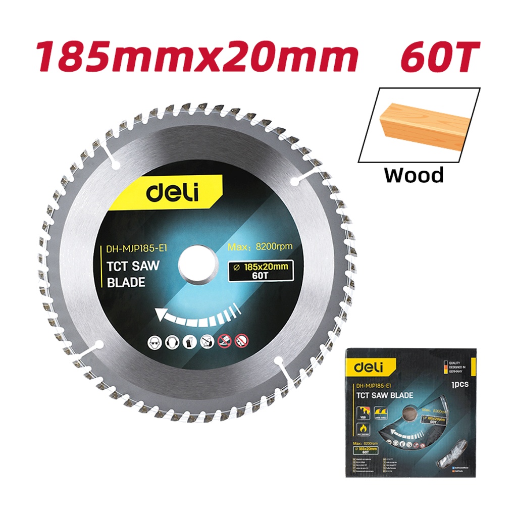 Deli TCT Saw Blade 185*20mm,60T