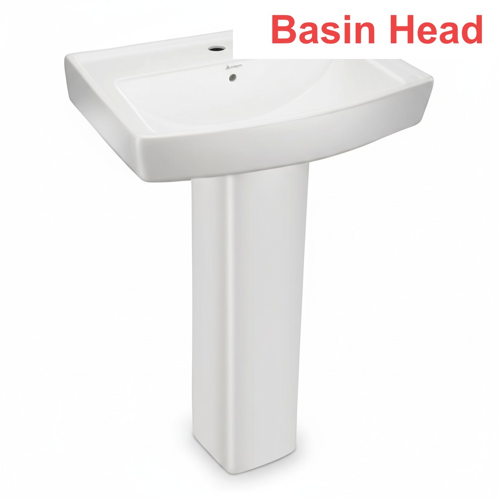 AZURE 22" WALL HUNG BASIN - WHITE