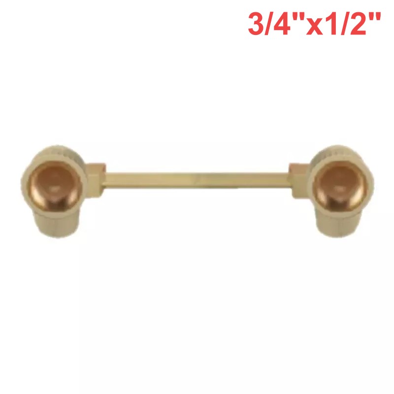 MG- CPVC Double FM Elbow Brass 3/4"x1/2"