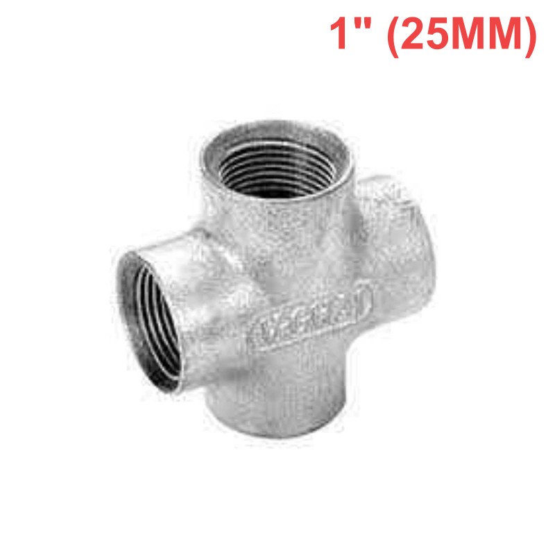 GI CROSS TEE - 1" (25MM)
