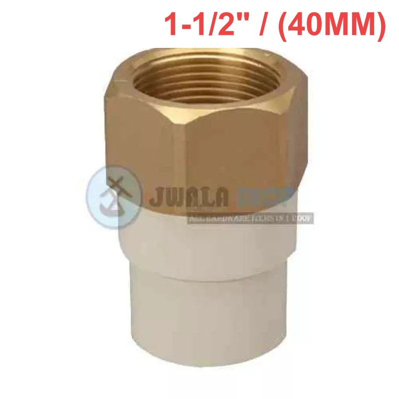 CPVC Female Th. Adap Brass -1-1/2"/(40MM
