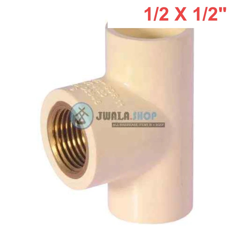 CPVC Female Th. Tee Brass