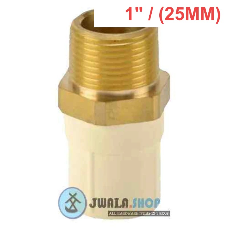 CPVC Male Th. Adap Brass-1"/(25MM)