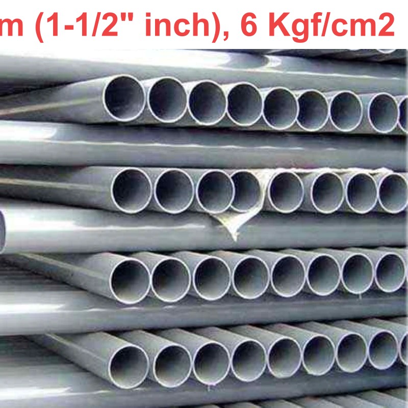 uPVC Pipes 50mm (1-1/2"inch), 6Kgf/cm2