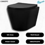 Nightlife Rimless Wall Hung Commode (Parryware) - Image 3