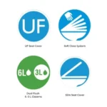 Nuva Single Piece Commode - C890346 (Parryware) - Image 3