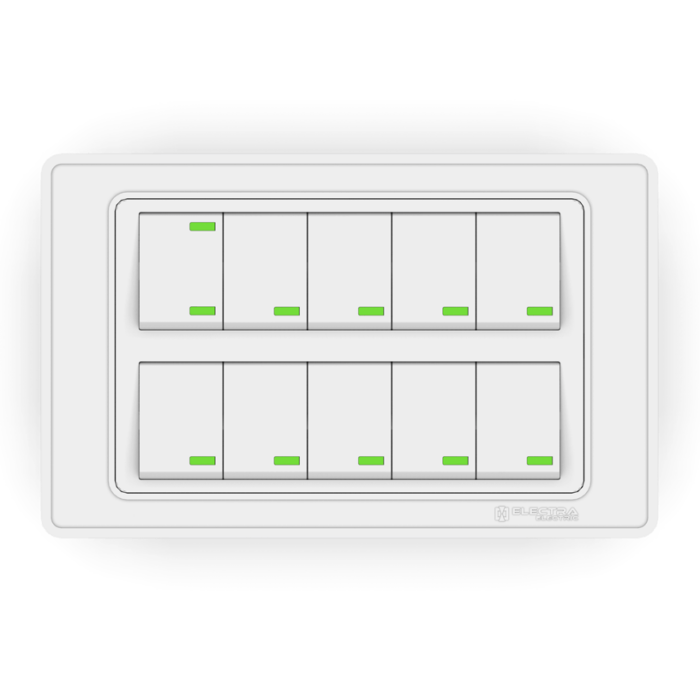 Electra 10A 10 Gang 1 Way Switch - Image 1