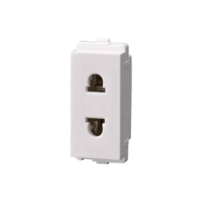 Polycab 6A 2 Pin Socket Outlet Euro - 1M - Image 1