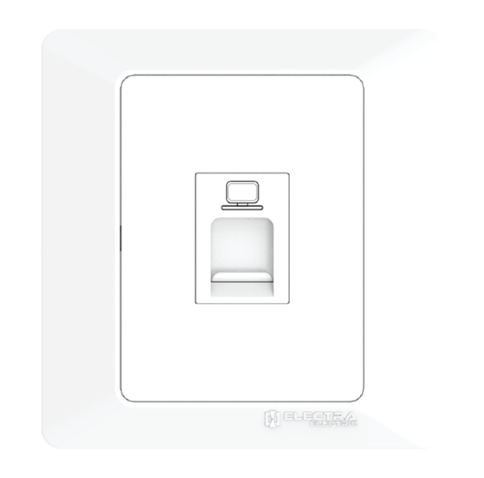 Electra RJ-45 Computer Socket with shutt - Image 1