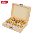 Deli 12 Pcs Router Bits Set 6mm - Image 2