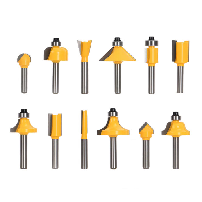 Deli 12 Pcs Router Bits Set 6mm - Image 8