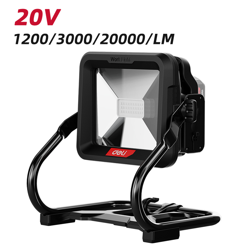 EDE830Z Cordless Led Work Light 20V 3000LM RED Jwala Shop hardware Pasal Deli Power Tools Nepal 1 Deli Cordless Led Work Light 20V 3000LM - Image 1
