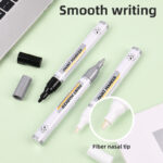 Deli Marker Pen Black 2mm - Image 5