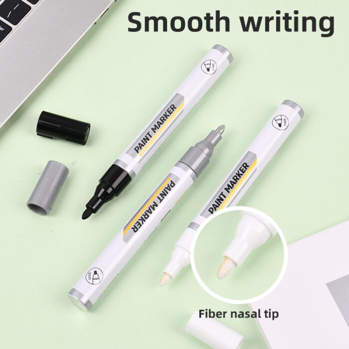 Deli Marker Pen Black 2mm - Image 5