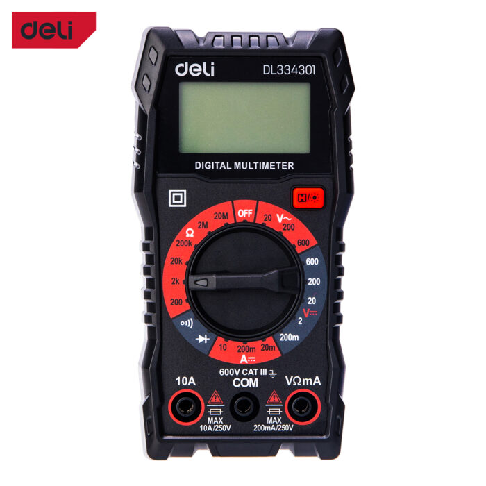 Deli Digital Multimeter 3 1/2"-CAT III-6 - Image 8