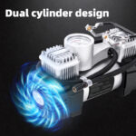 Deli Air Compressor Pump - Double Cylinder 36L/min - Image 6