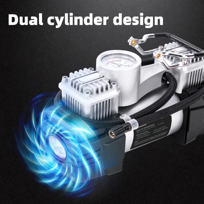 Deli Air Compressor Pump - Double Cylinder 36L/min - Image 6