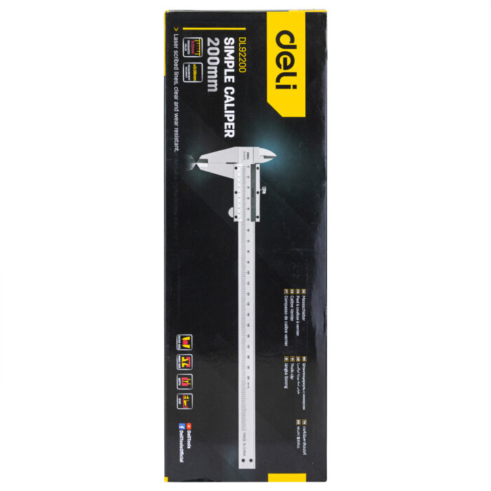 Deli Vernier Caliper 200mm - Image 6