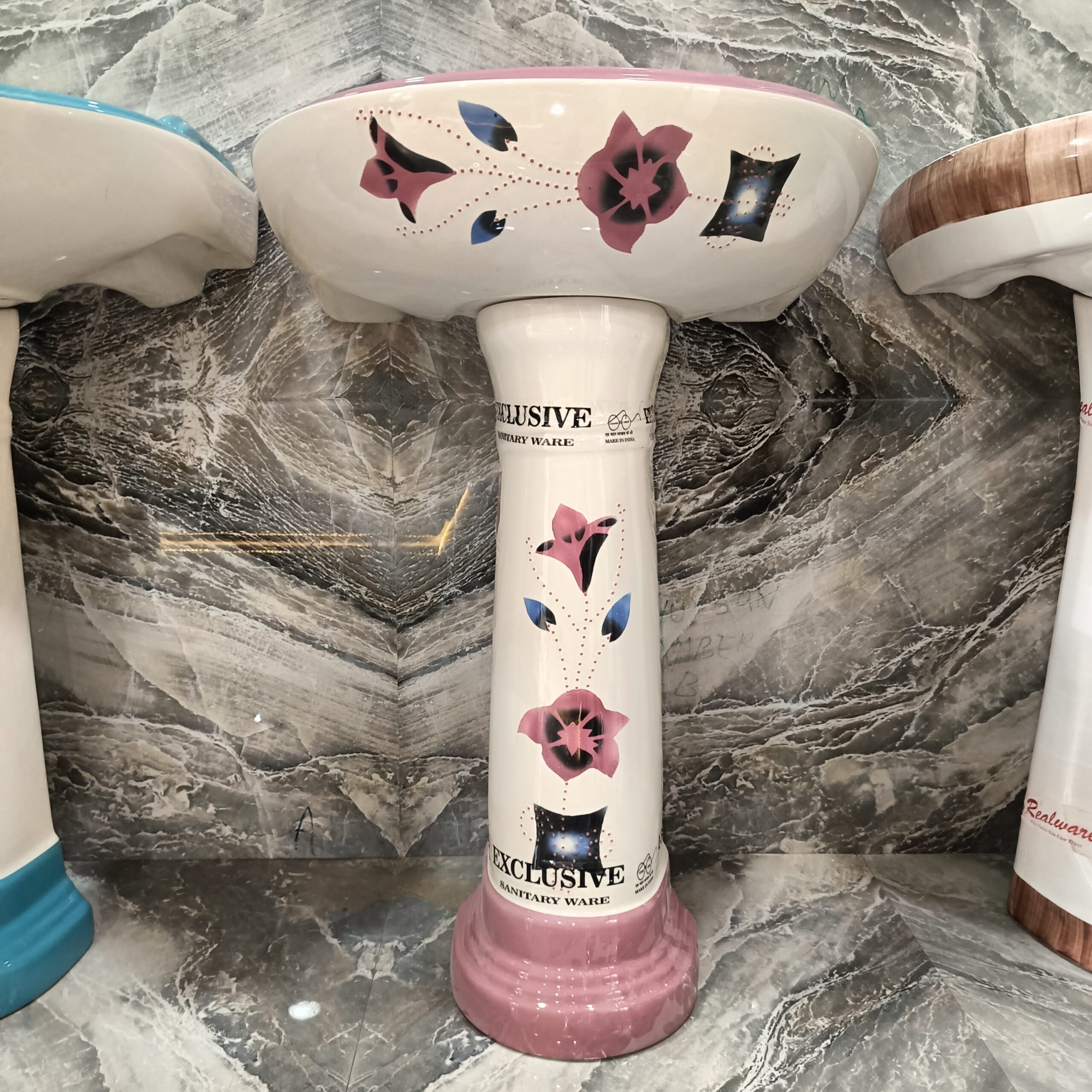 10A RALISA-Stand Basin (DARK PINK-208) - Image 1