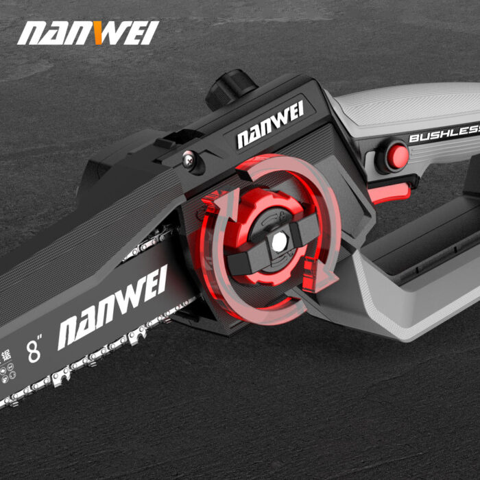 NANWEI 12-Inch Battery-Powered Portable Electric Chainsaw - Image 4