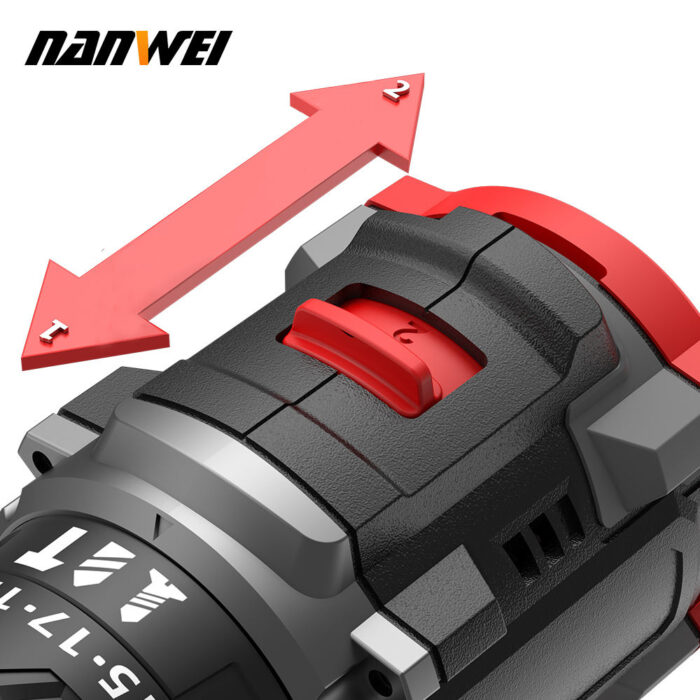 NANWEI 21V Brushless Variable Speed Impact Electric Drill - Image 4