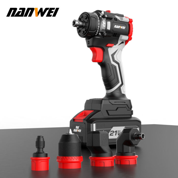 NANWEI 21V Cordless Electric Screwdriver Drill Set - Image 3