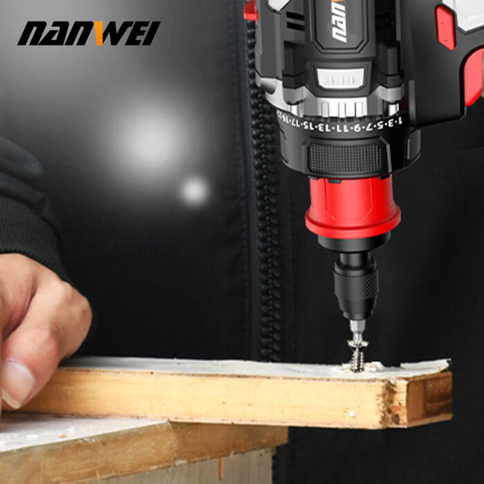 NANWEI 21V Cordless Electric Screwdriver Drill Set - Image 4