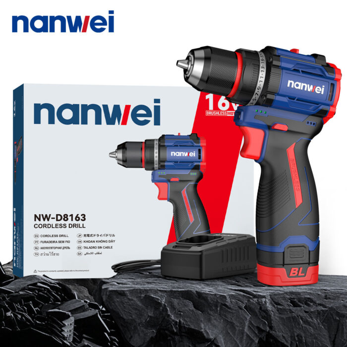 NANWEI Electric Impact Drill 45N.m Cordless Brushless Motor Power Drill - Image 5