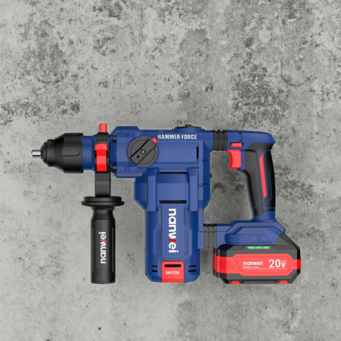 NANWEI H8281 Brushless Cordless Rotary Hammer Drill 20V - Image 2