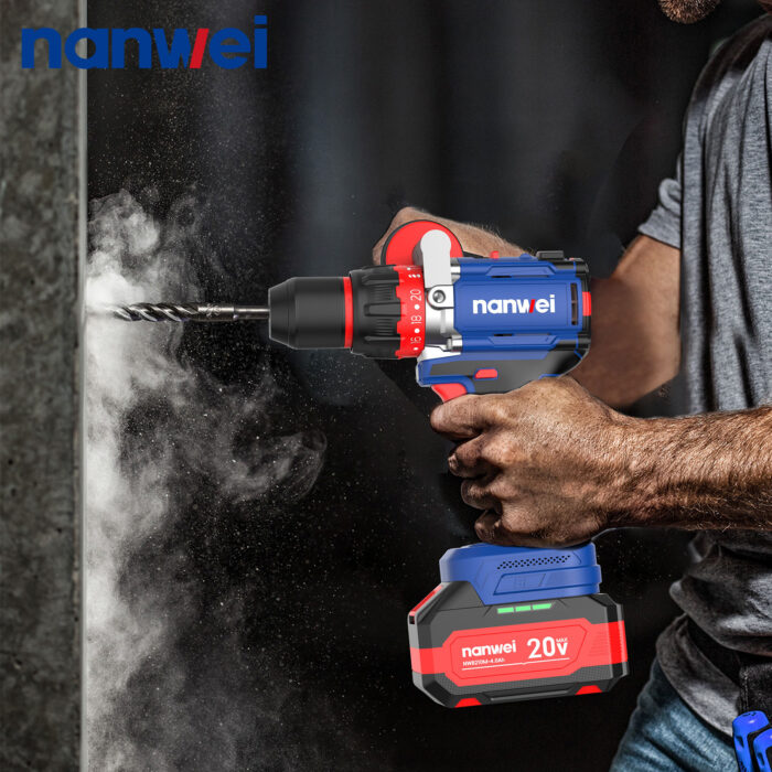 Nanwei Brushless 1450rpm 20V Heavy Duty Hammer Drill - Image 3