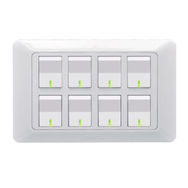 1613891388 DV- 8 Gang 1 Way Switch - Image 1